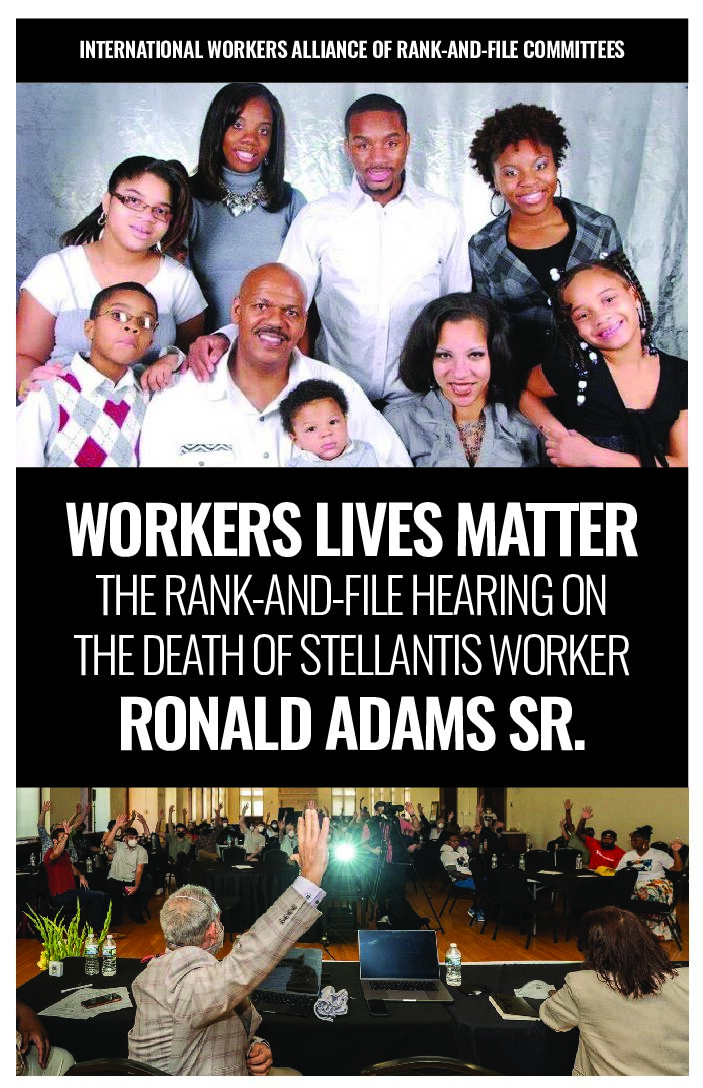 Workers Lives Matter: The Rank-and-File Hearing on the death of Ronald Adams Sr.